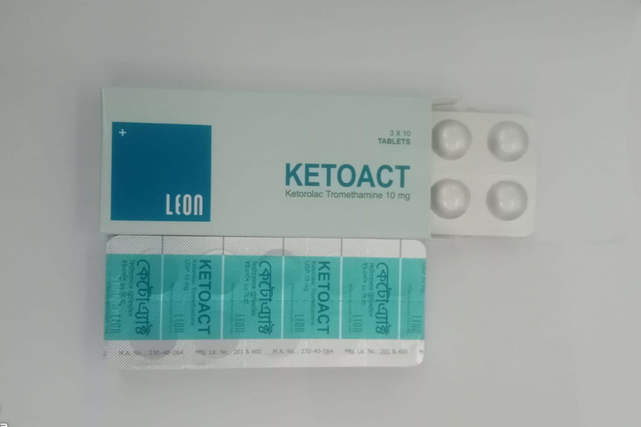 Tablet Ketoact 10mg (30pcs) (Ketorolac Leon)